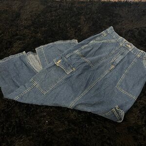 American Eagle Blue Denim maxi skirt